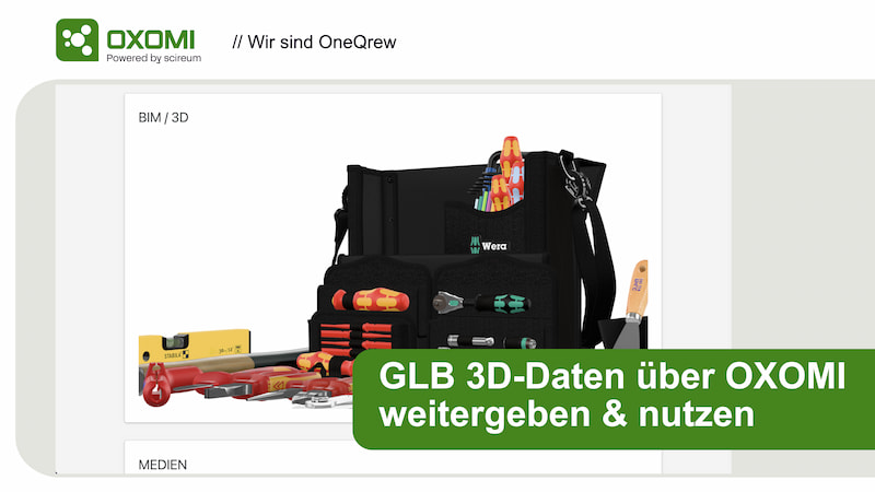3D GLB-Daten in OXOMI