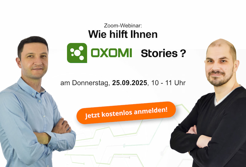 Webinar zu OXOMI Stories am 25. September