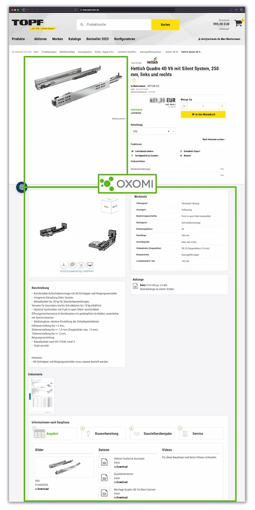 OXOMI-Integration bei TOPF