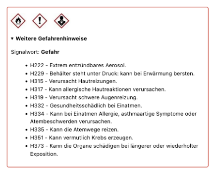 OXOMI Gefahren Piktogramme