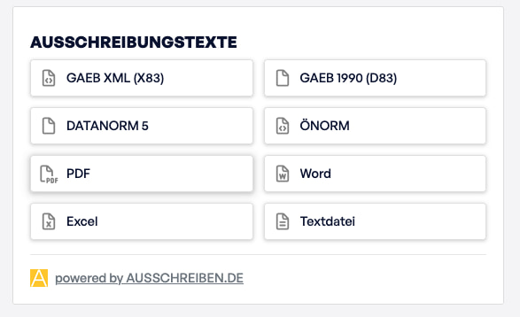 Ausschreibungstexte SellSite